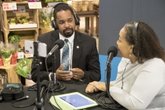 Sen. Vincent Hughes and Sen. Sharif Street at the ACA enrollment tour stop at the Shopright on Fox Street in Philadelphia, Nov. 16, 2017. James Robinson | Pennsylvania Senate Democratic Caucus