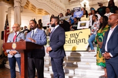 June 11, 2024: Sen. Street joined a coalition of pro-cannabis groups for a rally in the Capitol Rotunda.  The groups are calling not just for legalization of adult-use cannabis, but also for expungement of cannabis-related criminal charges and an equitable distribution system that embraces diversity and promotes small legacy providers.