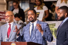 June 11, 2024: Sen. Street joined a coalition of pro-cannabis groups for a rally in the Capitol Rotunda.  The groups are calling not just for legalization of adult-use cannabis, but also for expungement of cannabis-related criminal charges and an equitable distribution system that embraces diversity and promotes small legacy providers.