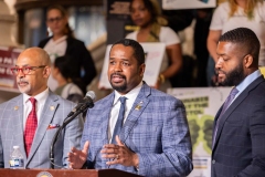 June 11, 2024: Sen. Street joined a coalition of pro-cannabis groups for a rally in the Capitol Rotunda.  The groups are calling not just for legalization of adult-use cannabis, but also for expungement of cannabis-related criminal charges and an equitable distribution system that embraces diversity and promotes small legacy providers.