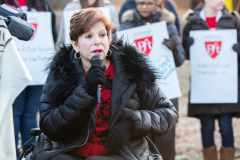 January 8, 2020: Senate Democrats stood at sunrise today with House colleagues, parents, teachers and city officials outside Carnell Elementary School to decry the continued contamination of Philadelphia schools and demand at least $170 million from the state’s Rainy Day Fund to remediate toxic schools. Carnell has been closed since mid-December due to asbestos contamination.