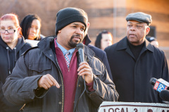 January 8, 2020: Senate Democrats stood at sunrise today with House colleagues, parents, teachers and city officials outside Carnell Elementary School to decry the continued contamination of Philadelphia schools and demand at least $170 million from the state’s Rainy Day Fund to remediate toxic schools. Carnell has been closed since mid-December due to asbestos contamination.