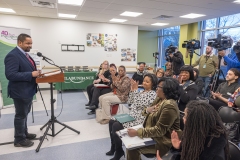 February 21, 2025 – Senator Sharif Street (PA-3) joined Mayor Cherelle Parker, Loree D. Jones-Brown, Philabundance CEO, and Quaiser Abdullah, Director of Muslim Engagement for the City of Philadelphia at the Office of Reentry Partnerships Neighborhood Resource Center/Uplift Solutions to announce the fifth annual 30-day food distribution during Ramadan that will feed 7,600 people. 