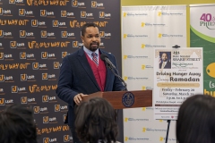 February 21, 2025 – Senator Sharif Street (PA-3) joined Mayor Cherelle Parker, Loree D. Jones-Brown, Philabundance CEO, and Quaiser Abdullah, Director of Muslim Engagement for the City of Philadelphia at the Office of Reentry Partnerships Neighborhood Resource Center/Uplift Solutions to announce the fifth annual 30-day food distribution during Ramadan that will feed 7,600 people. 