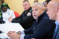 December 9, 2019: Sens. Sharif Street and Anthony Williams were joined by Law and Justice Committee Chair Sen. Pat Stefano in Philadelphia  for a tour of nuisance liquor establishments known as “Stop n Go” stores, which flout restaurant liquor regulations to serve shots of liquor to adults and bags of candy to children side by side.