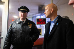 December 9, 2019: Sens. Sharif Street and Anthony Williams were joined by Law and Justice Committee Chair Sen. Pat Stefano in Philadelphia  for a tour of nuisance liquor establishments known as “Stop n Go” stores, which flout restaurant liquor regulations to serve shots of liquor to adults and bags of candy to children side by side.