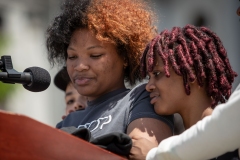 May 8, 2023: Senator Sharif Street hosts a Student March for Gun Safety in Harrisburg. The Forget Me Knot program is based out of Philadelphia and provides job training, mentorship, and educational resources for at-risk youth impacted by things like poverty and abuse.