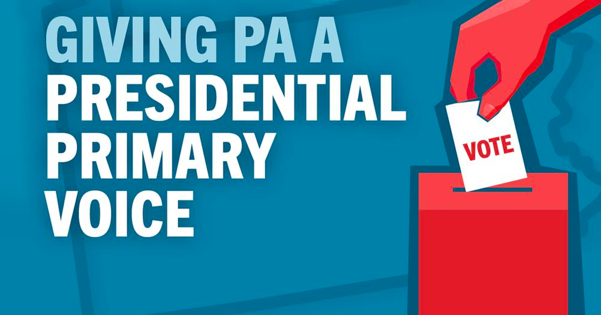 Senator Street Bill to Advance PA Primary Date Heads to Senate Floor