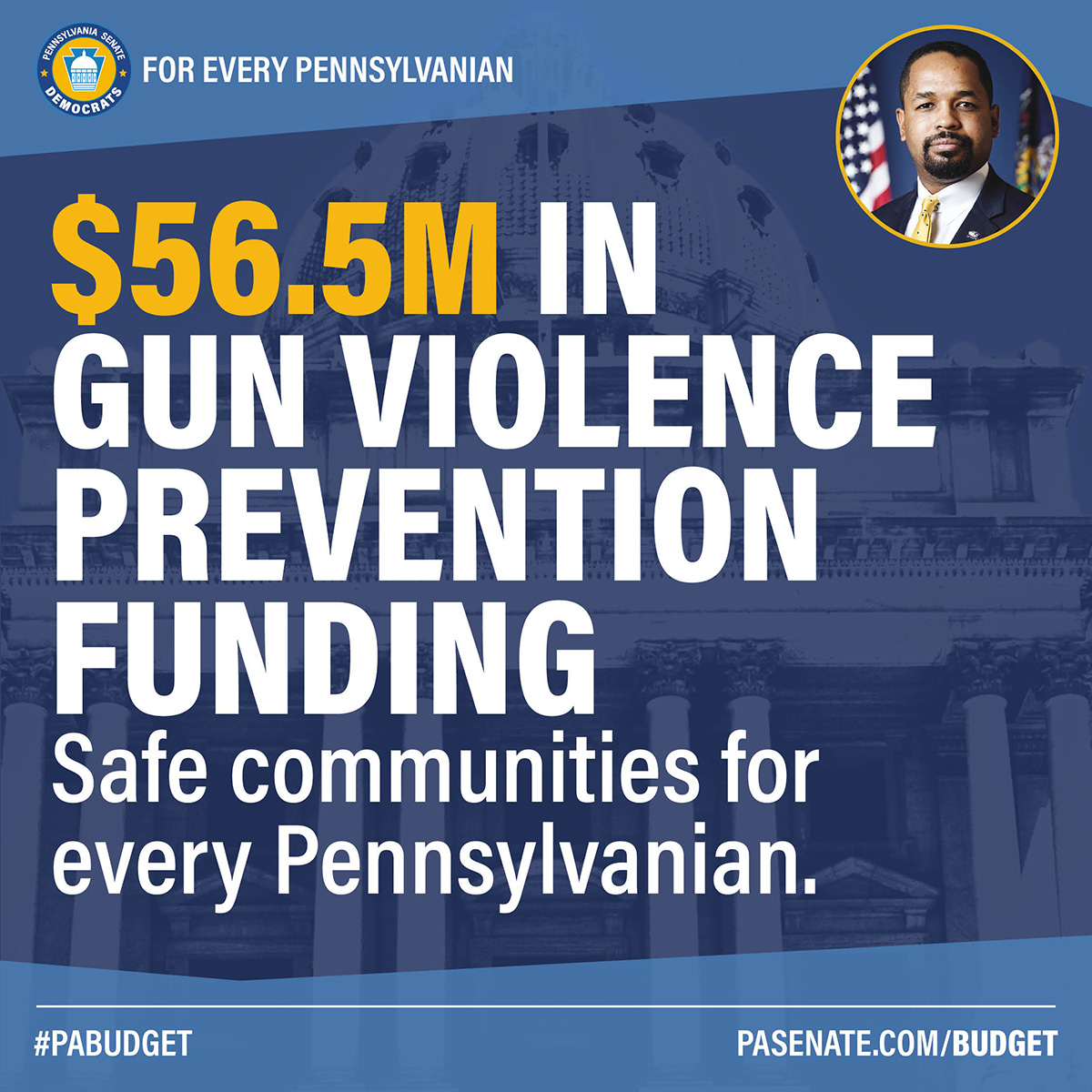 $56.5M in Gun Violence Prevention Funding