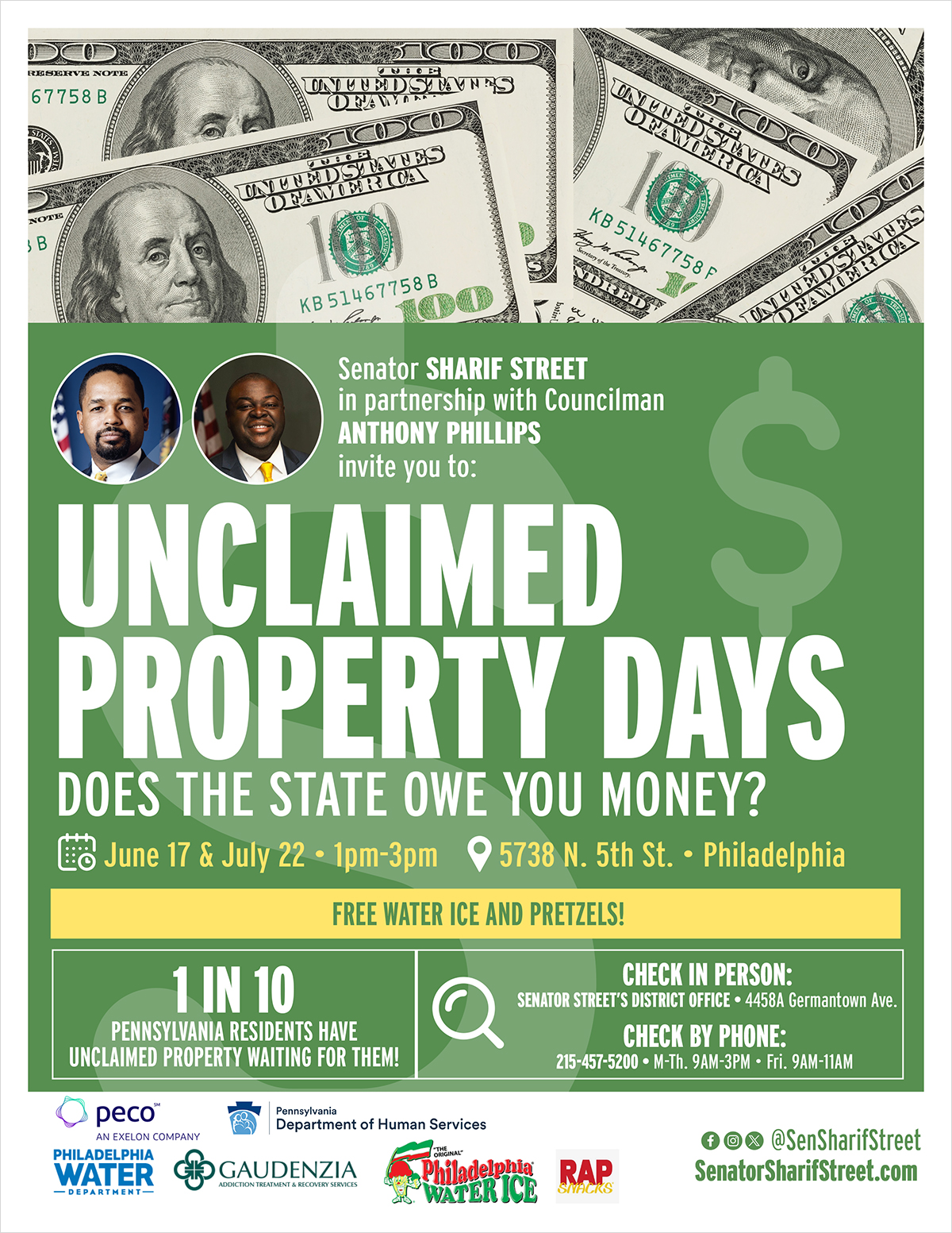 Unclaimed Property Days - July 22, 2026